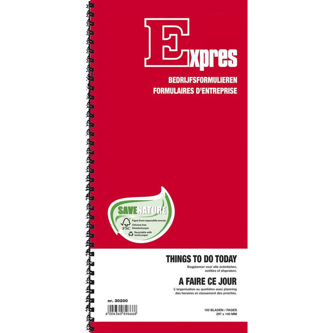 Sigel -   Things To Do Today, ft 29,7 x 14 cm, internationaal