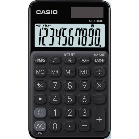 Casio - calcolatrice tascabile SL-310UC, nera