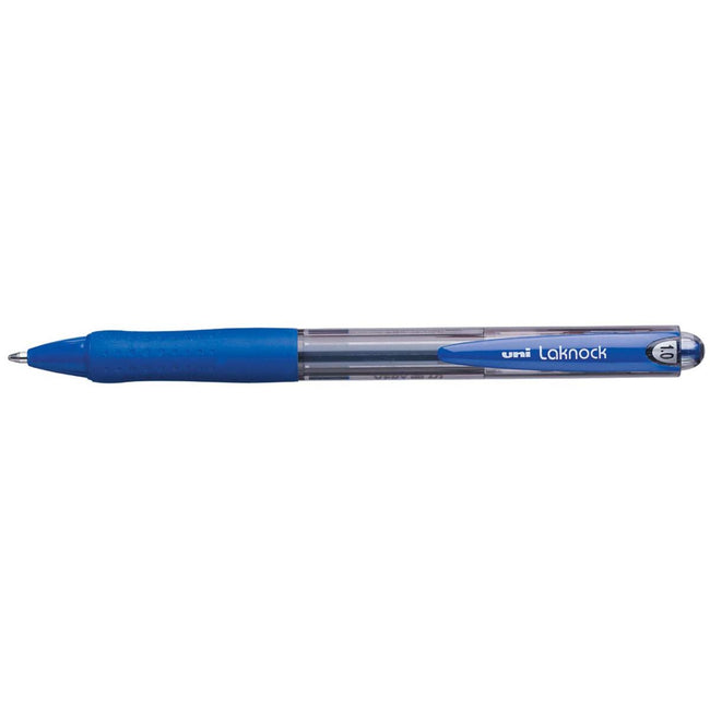 Uni-ball -  balpennen Laknock schrijfbreedte 0,4 mm, schrijfpunt: 1 mm, medium punt, blauw