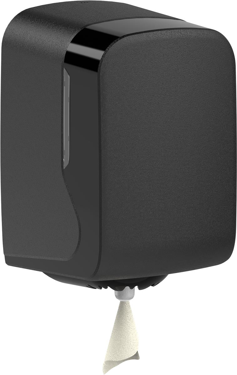 Zonder merk -  Spotless poetspapierdispenser Midi, zwart