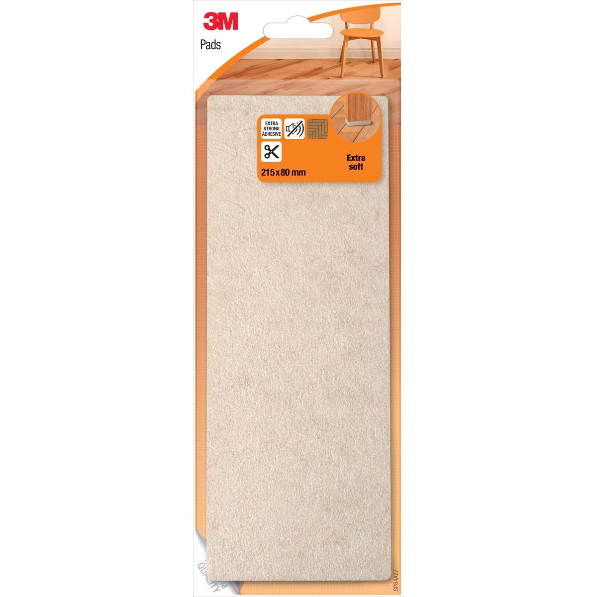 3M - Tappetino protettivo per pavimento, in feltro, ft 21,5 x 8 cm