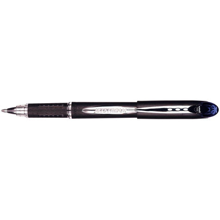 Uni-ball -  roller Jetstream blauw, schrijfbreedte 0,45 mm, medium schrift, schrijfpunt 1 mm, zwarte rubb...