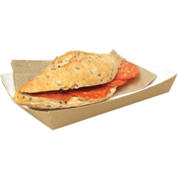 Timmers - Sandwichbehälter Karton 160x100x24mm braun 100 Stück