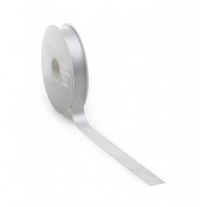 Nastro in raso PREMIUM Double face 16mm x 25 metri argento