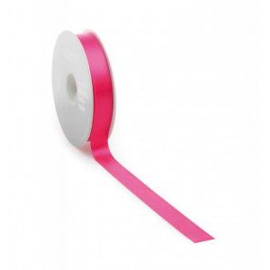 Satijnlint PREMIUM Double face 16mm x 25 meter Fuchsia