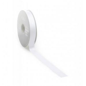 Satin ribbon PREMIUM Double face 25mm x 25 meters white