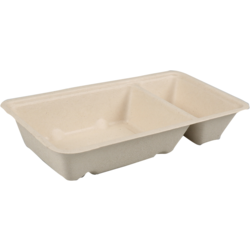 Snack container Sugar cane pulp A9+1/A22, 203x95x36mm 50 pieces