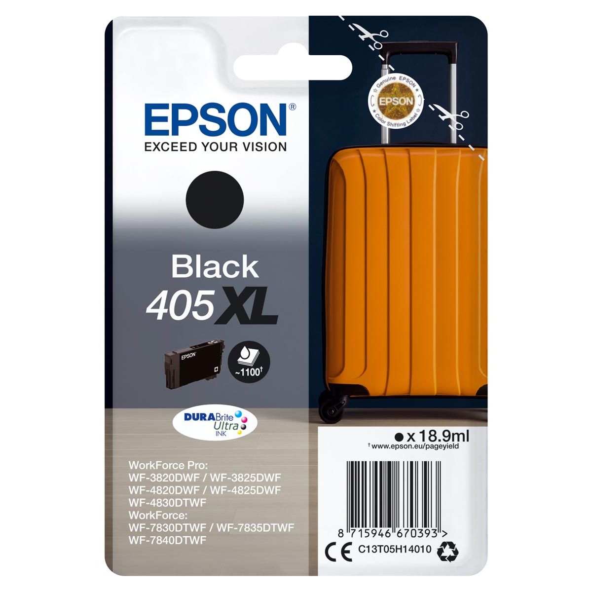 Epson - Cartouche d'encre 405XL T05H14 noire
