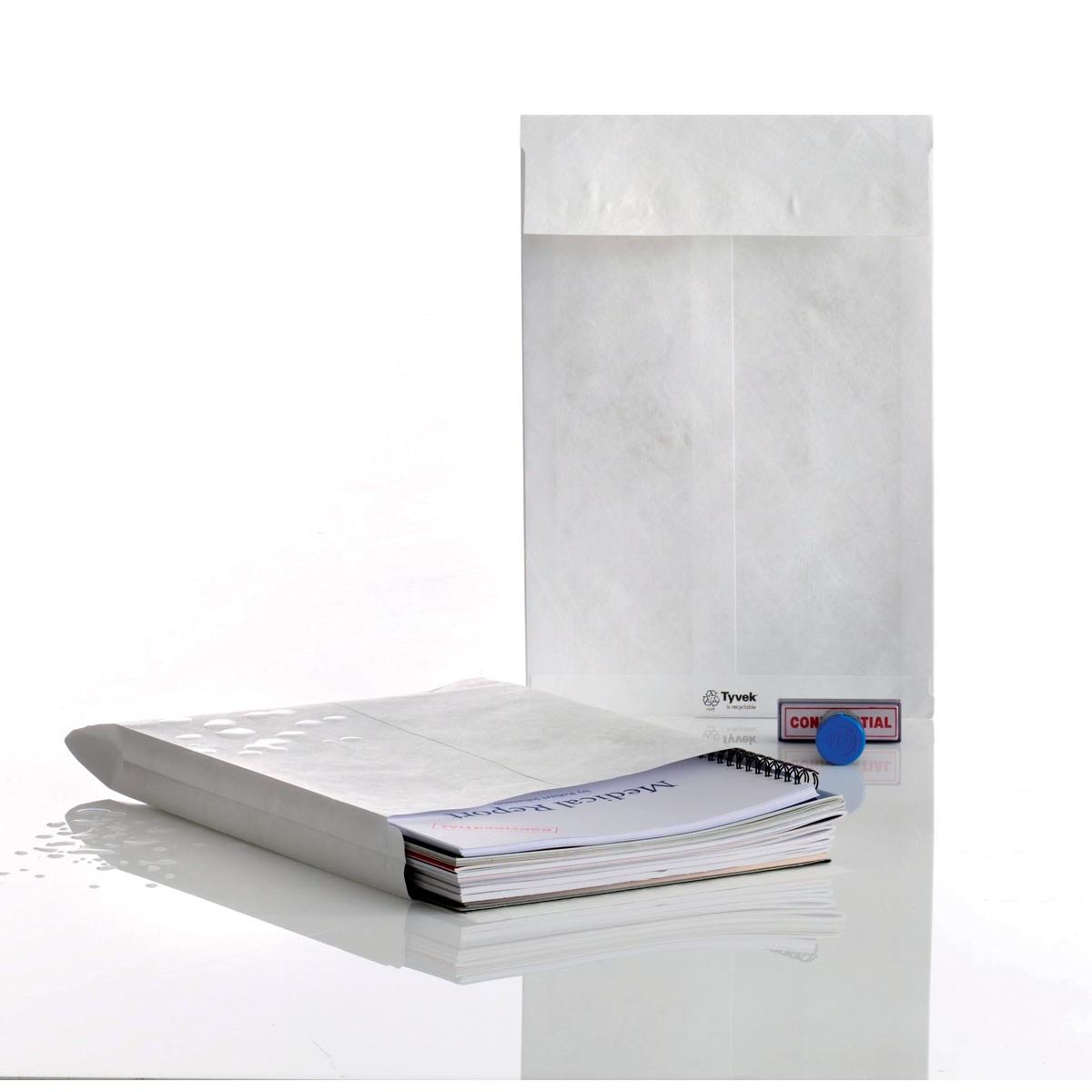 Tyvek - Buste a soffietto ft 250 x 353 x 38 mm, scatola da 100 pezzi