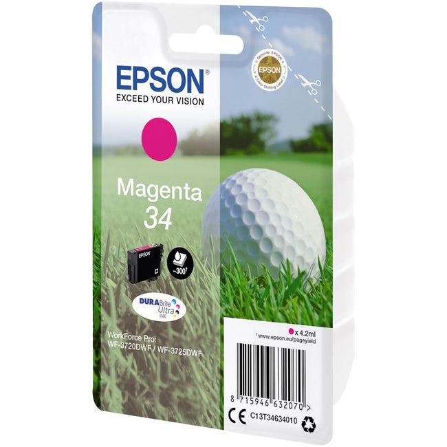 EPSON - Cartridge à encre 34, 300 pages, OEM C13T34634010, Magenta