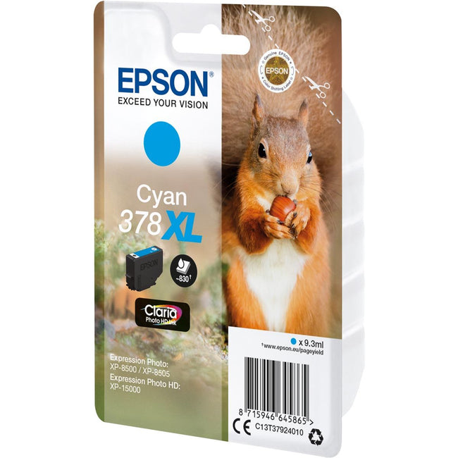 EPSON - Inkcartridge 378 XL, 830 pages, OEM C13T37924010, Cyan