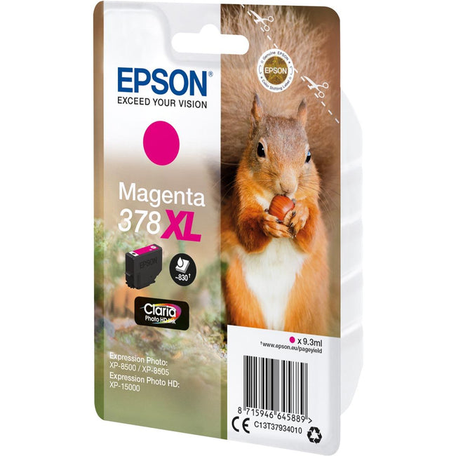 EPSON - Inkcartridge 378 XL, 830 pages, OEM C13T37934010, Magenta