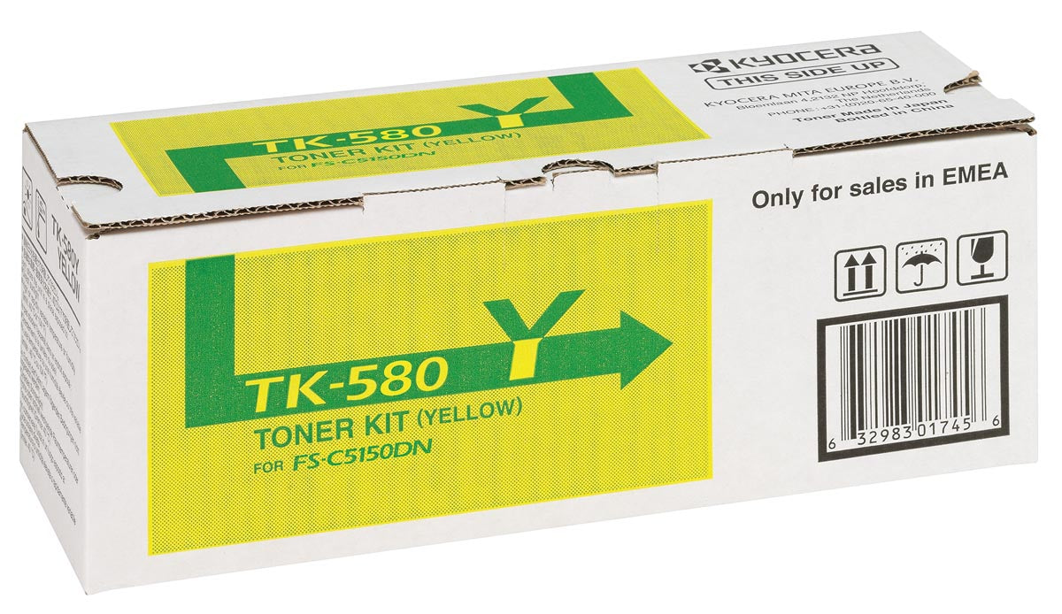 Kyocera - Toner Geel Tk580y - 2800 Seiten - 1T02KTANL0