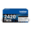 Brother - toner, 3 000 pages, OEM TN-2420TWIN, noir, paquet de 2