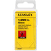 Stanley - staples type A, 8 mm, box of 1,000 staples