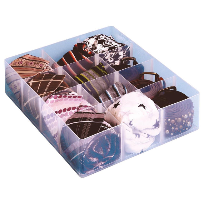Really Useful Box - Box, office divider with 12 compartments, transparent