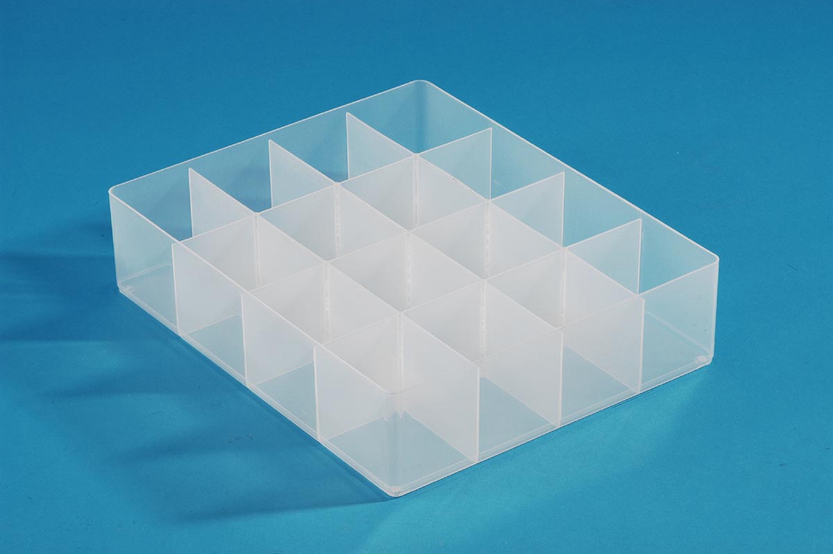 Really Useful Box -  Box, divider met 16 vakjes, transparant