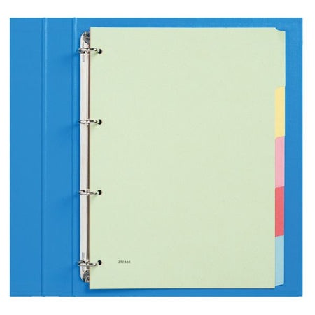 Qbasic - Tabs 4-hole cardboard 5-piece assorted cardboard