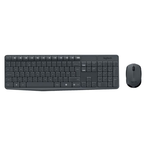 Logitech -  Toetsenbord MK235 Qwerty + muis zwart