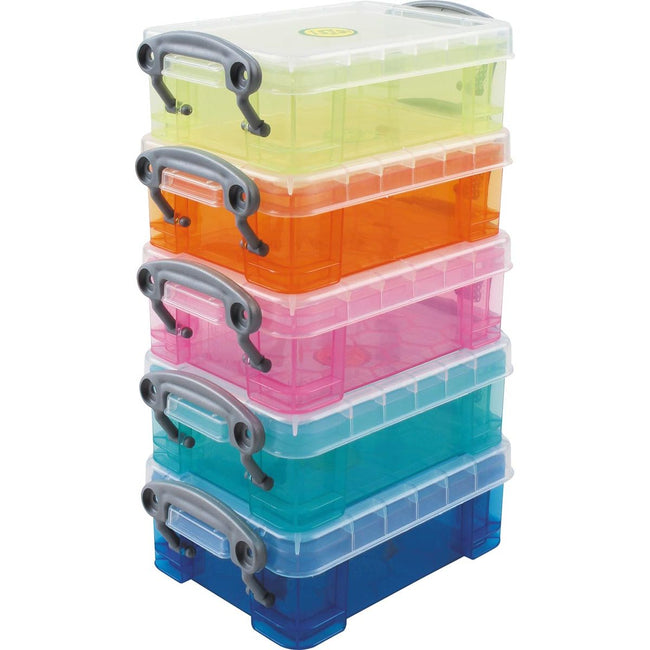 Really Useful Box - Boxes Storage box set of 5 x 0.2 liter assorted colors