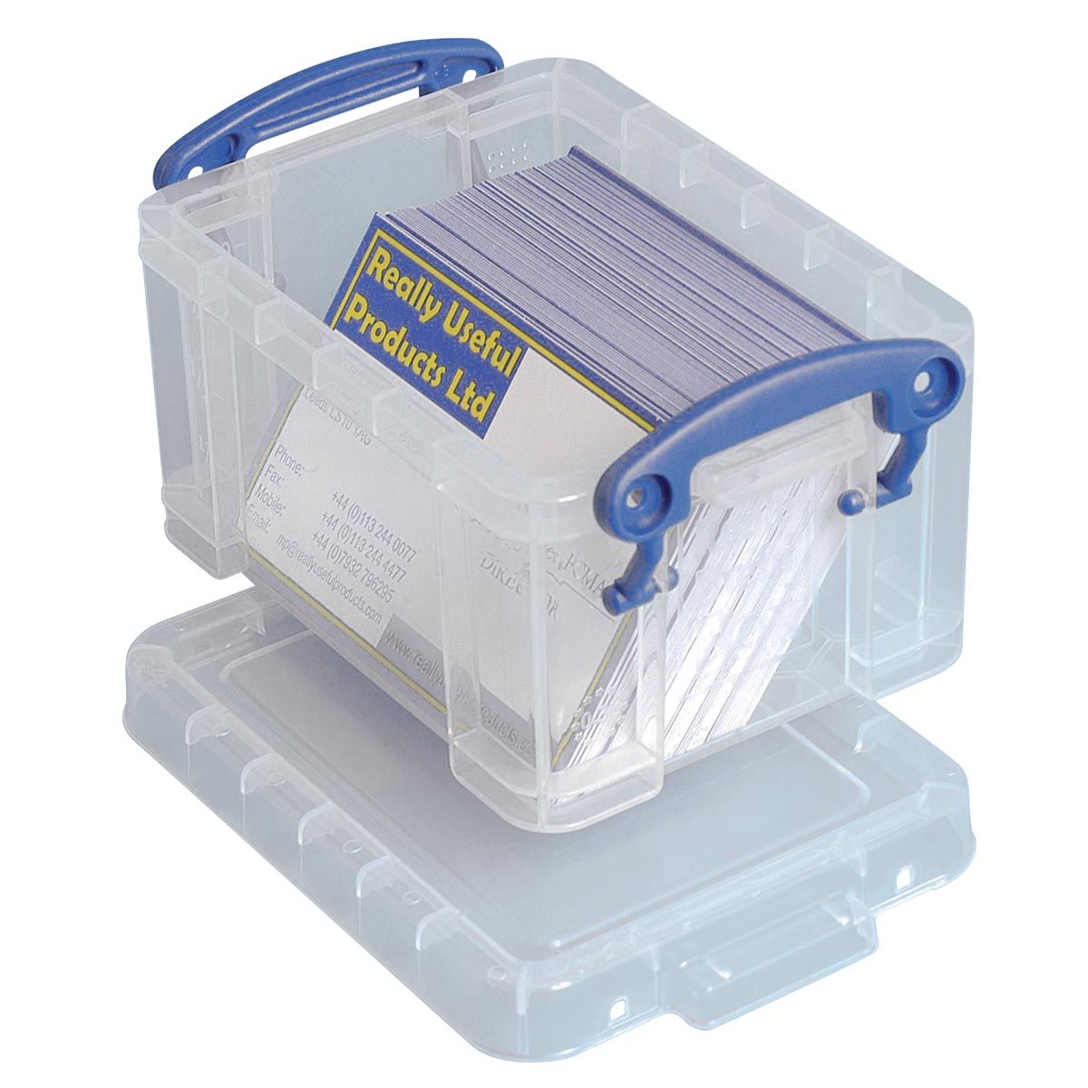 Really Useful Box - Boîte porte-cartes de visite 0,3 litre, transparente