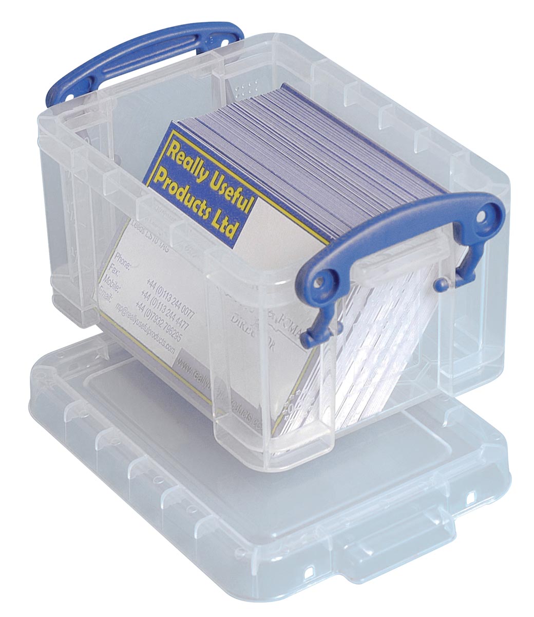 Really Useful Box - Box Visitenkartenhalter 0,3 Liter, transparent