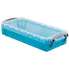 Really Useful Box - Boîte 0,55 litre, bleu vif transparent