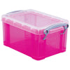 Really Useful Box - Boîte 0,7 litre, rose vif transparent