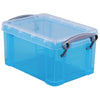 Really Useful Box - Boîte 0,7 litre, bleu vif transparent