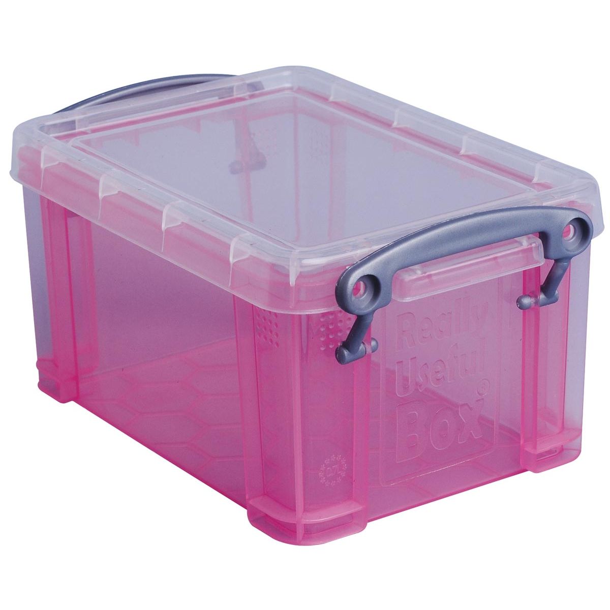 Really Useful Box - Box 0.7 liter, transparent pink