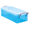 Really Useful Box - Boîte 0,9 litre, bleu vif transparent