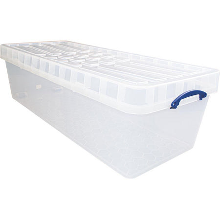 Really Useful Box - Box boîte de rangement 134 l XL, emboîtable, transparente