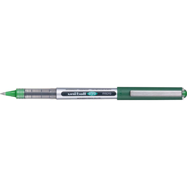 Uni-ball - Eye Micro roller Eco, largeur d'écriture 0,2 mm, vert