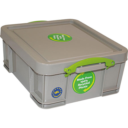 Really Useful Box - Boîte de rangement Box 18 litres, recyclée, grise