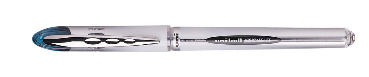 Uni-ball - Roller Uni Ball Vision 200, largeur d'écriture 0,6 mm, pointe 0,8 mm, bleu-noir