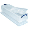 Really Useful Box - Boîte de rangement Box 22 litres avec 2 séparateurs, transparente