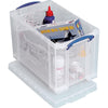 Really Useful Box - Caja de almacenamiento de 24 litros, transparente