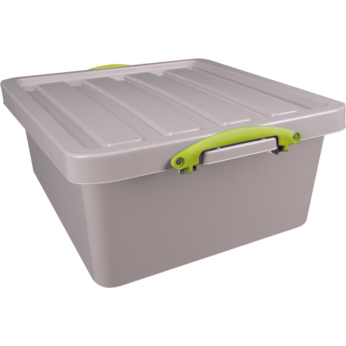 Scatola davvero utile - Box Scatola portaoggetti in materiale riciclato 31,5 l, inseribile, grigia