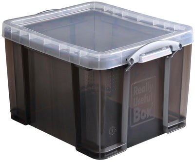 Really Useful Box -  Box opbergdoos 35 liter, transparant gerookt