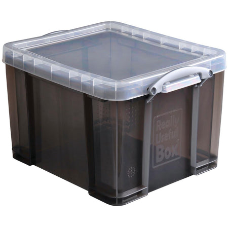 Really Useful Box - Box storage box 35 liters, transparent smoked