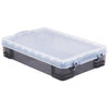 Really Useful Box - Caja de almacenamiento de 4 litros, transparente ahumado