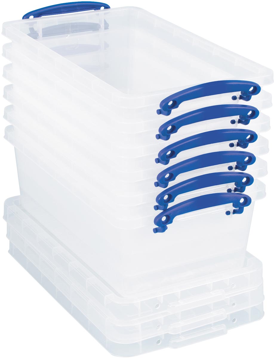 Really Useful Box -  Box opbergdoos 5,5 l, nestbaar, transparant