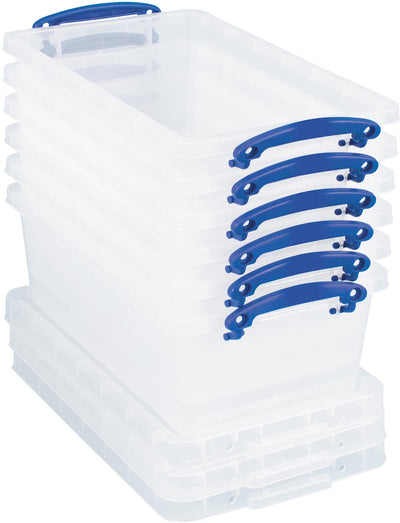 Really Useful Box -  Box opbergdoos 5,5 l, nestbaar, transparant