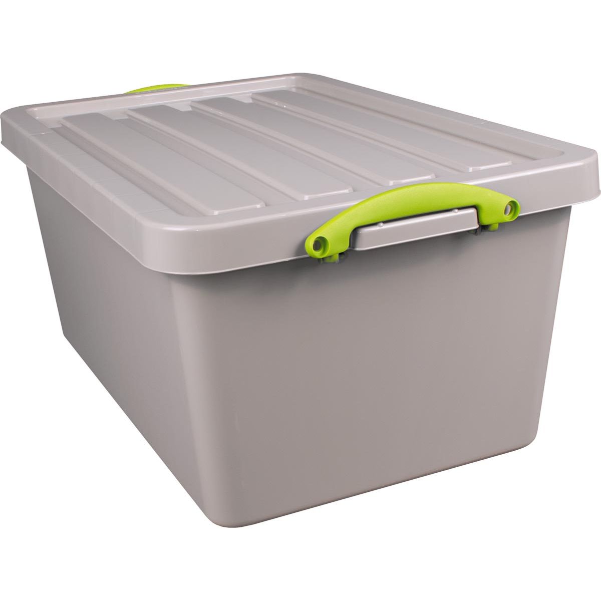Really Useful Box - Box Contenitore in materiale riciclato da 61 l, inseribile, grigio