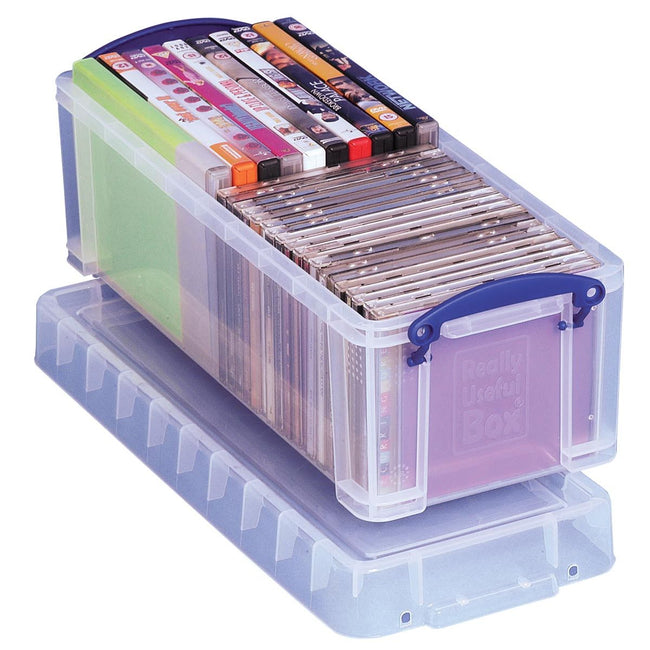 Really Useful Box - Caja de almacenamiento de 6,5 litros, transparente