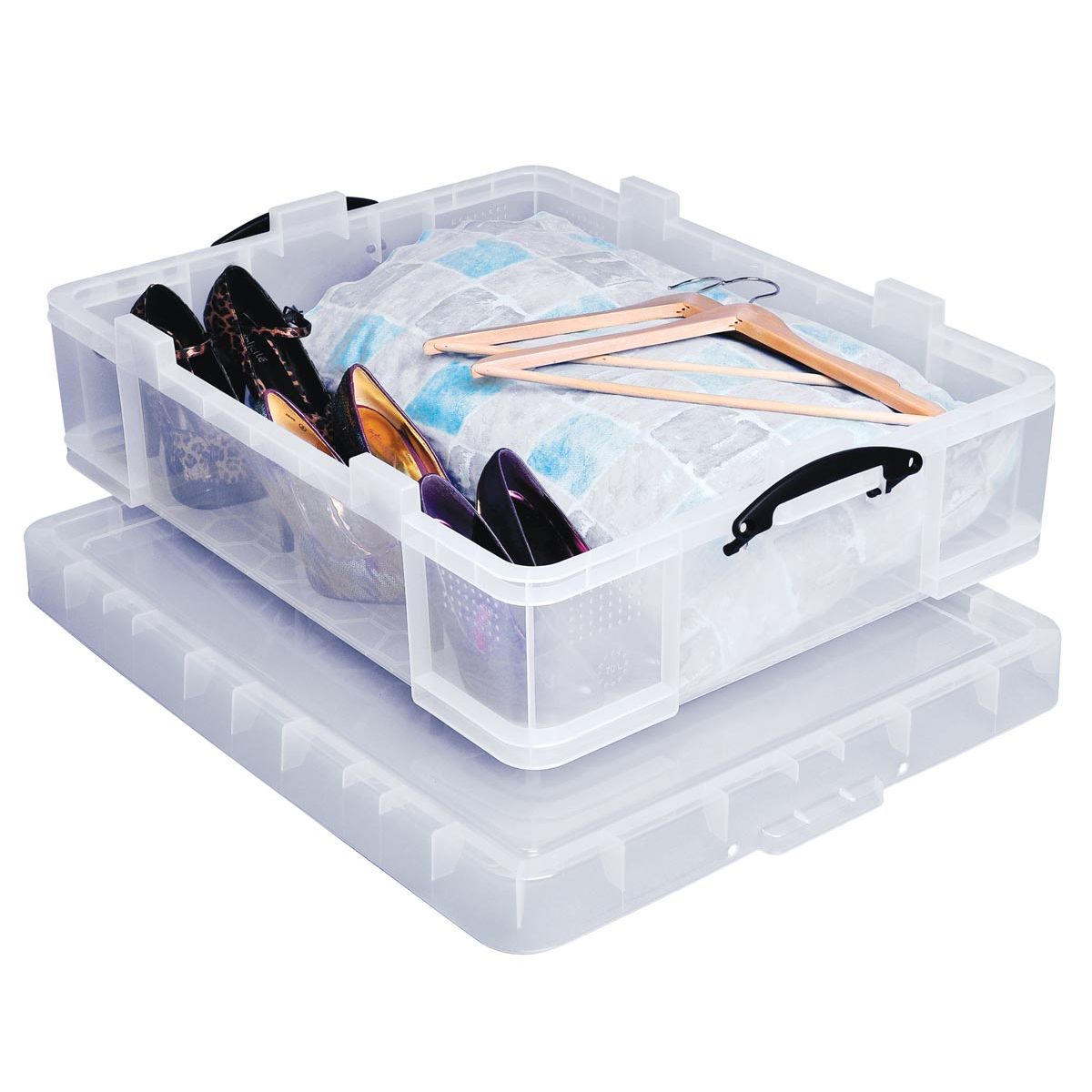 Really Useful Box - Box storage box 70 liters, transparent