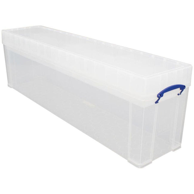 Really Useful Box - Box 77 litres, transparent, individually packed in cardboard