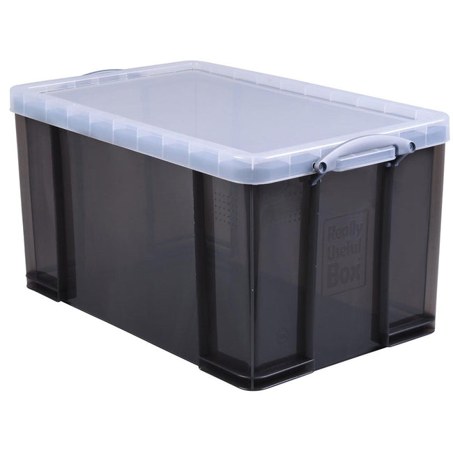 Really Useful Box - Box storage box 84 liters, transparent smoked