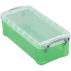 Really Useful Box - Boîte de rangement 9 litres, vert transparent