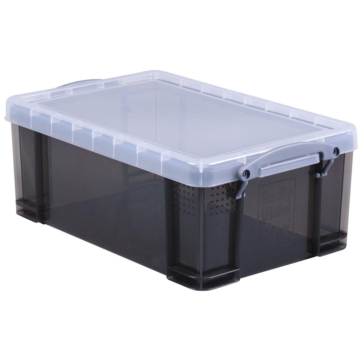 Really Useful Box - Box storage box 9 liters, transparent smoked